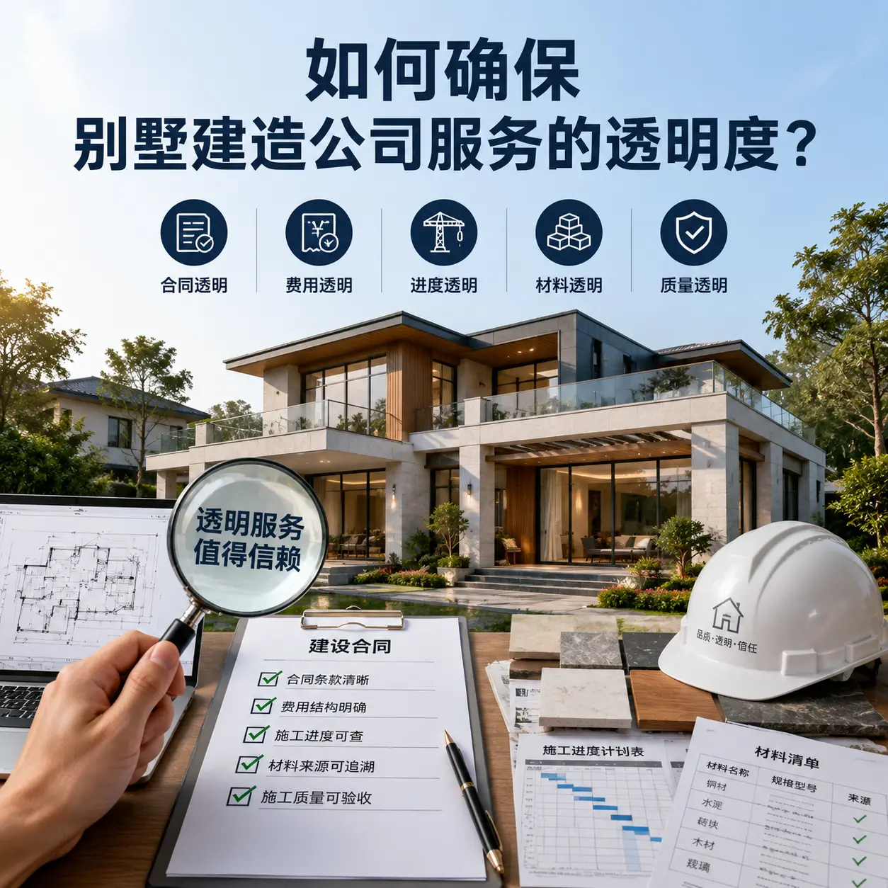 在 镇远 如何确保别墅建造公司服务的透明度?
