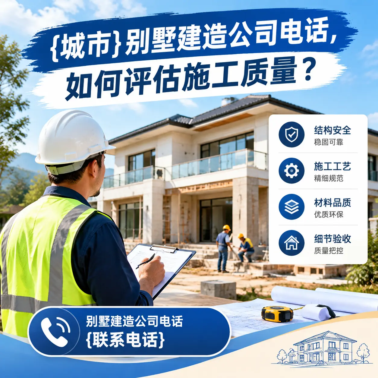 镇远别墅建造公司电话，如何评估施工质量？