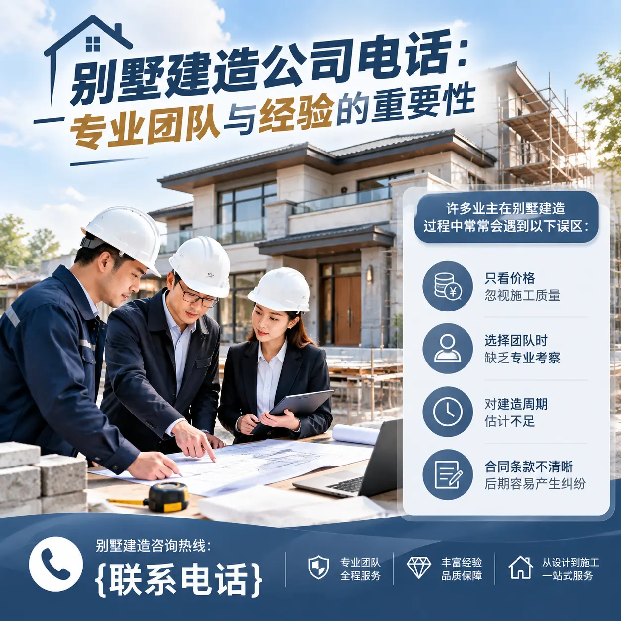 镇远别墅建造公司电话:专业团队与经验的重要性