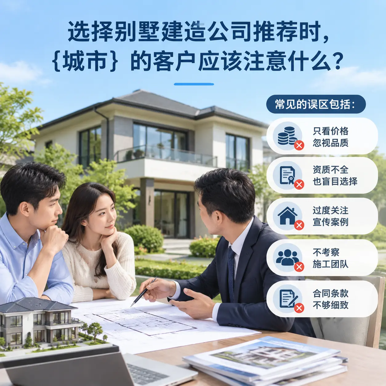 选择别墅建造公司推荐时,镇远 的客户应该注意什么?