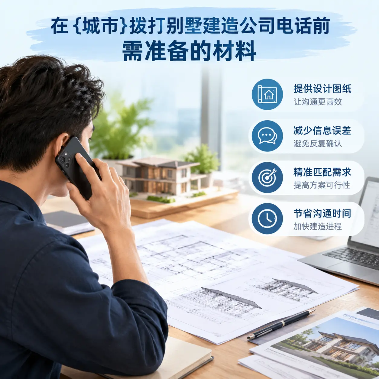 在镇远拨打别墅建造公司电话前需准备的材料